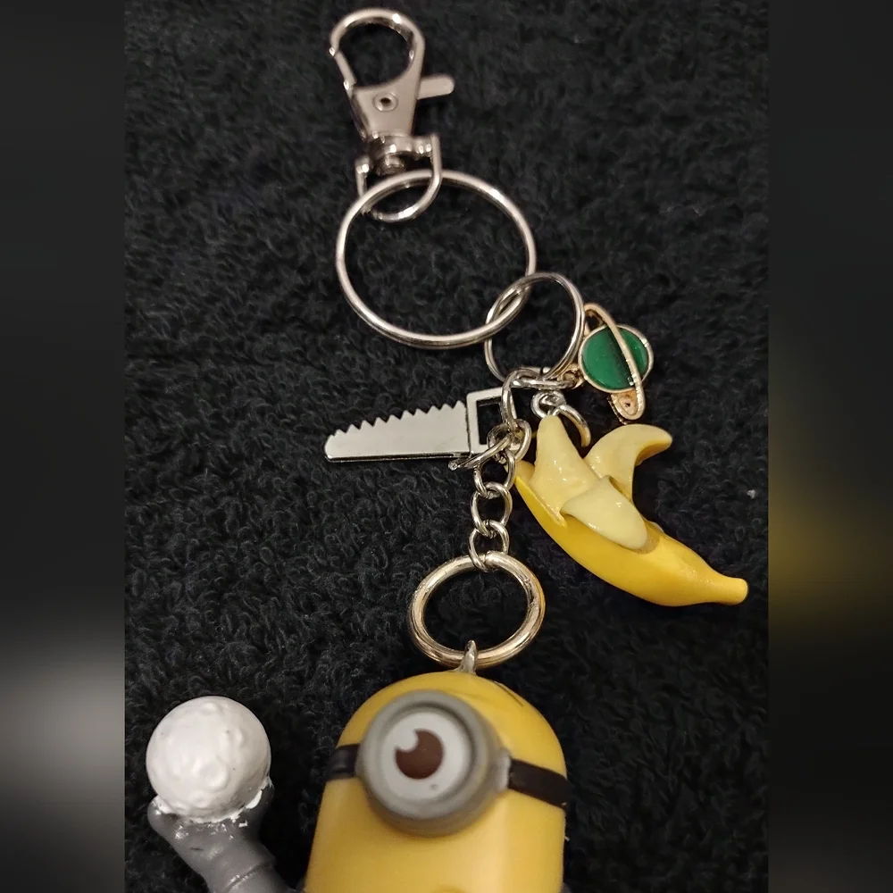 ⭐ Re-inspired Minion character keychain bag charm zipper pull - Picture 3 of 5